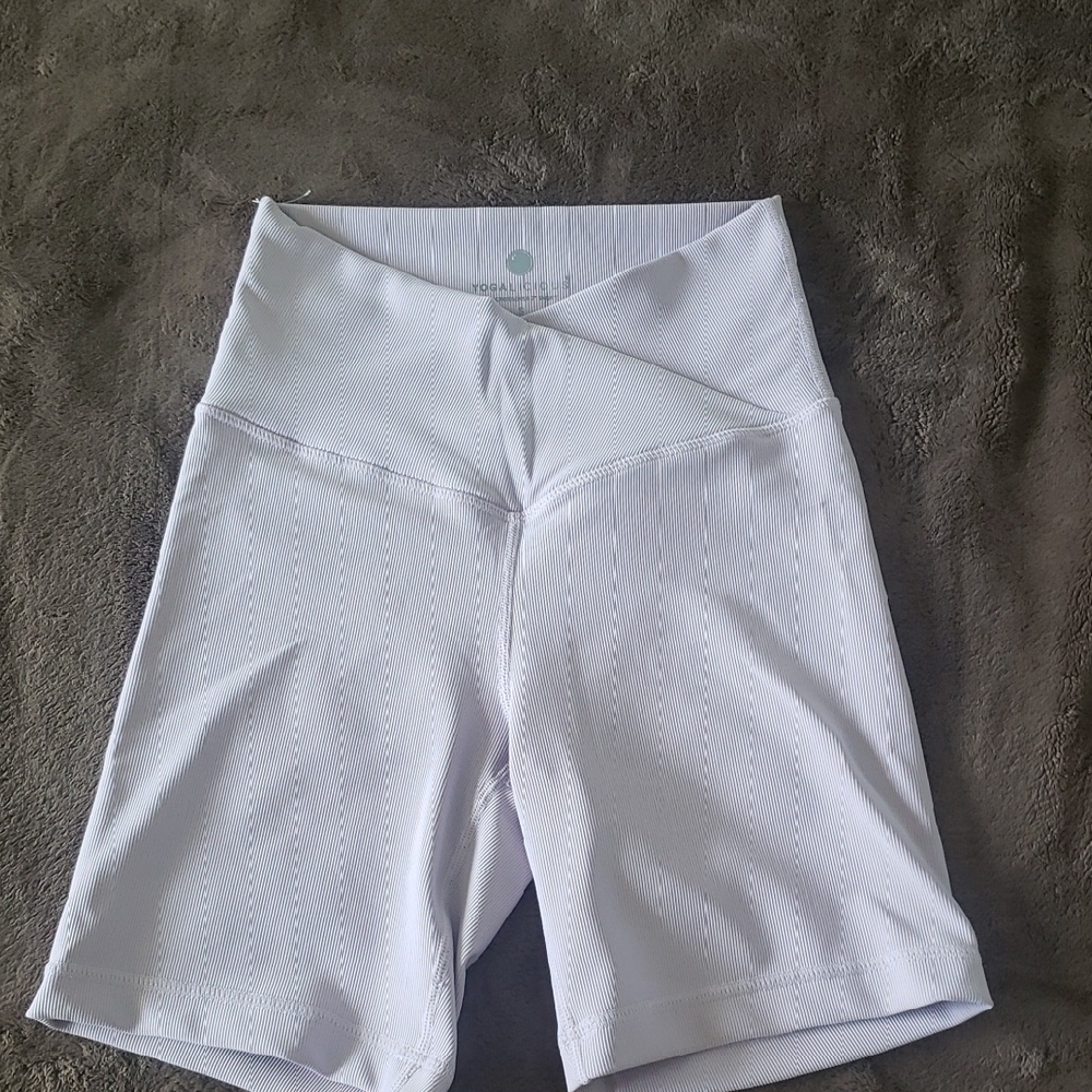 Yogalicious White Bike Shorts
